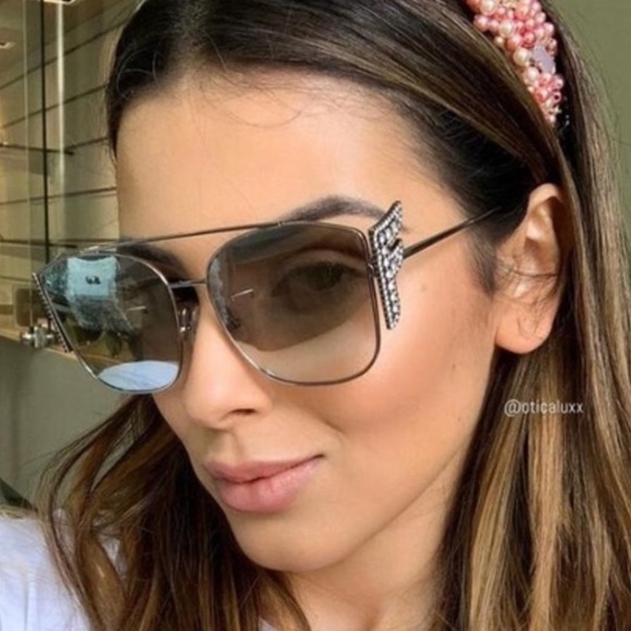 ?NEW FENDI SWAROVSKI CRYSTAL SUNGLASSES ? main image 9